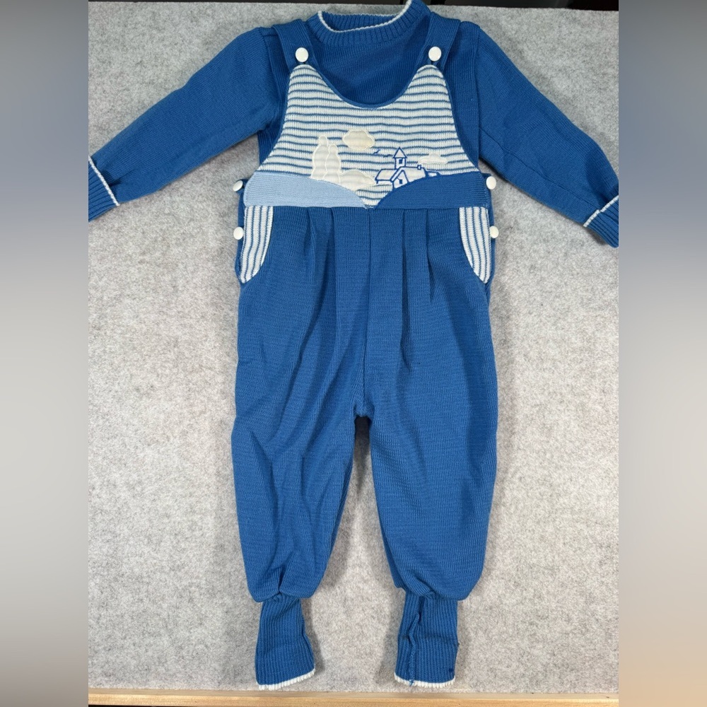 Carriage Boutique Vintage Baby Boy 2 Piece Set Size 6-9M